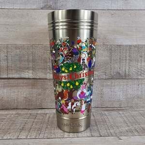 Twelve Days of Christmas Thermal Tumbler Triple Wall Stainless Steel CatStudio